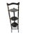 Standard Chair of Gardner Stenciled Wood 3 Shelf Folding Tilt Table Etagere For Sale - Image 4 of 7