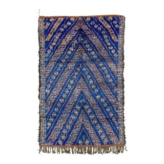 Vintage Moroccan Berber Wool Rug With Chevron Design by Rug & Kilim, 1950-1959 For Sale