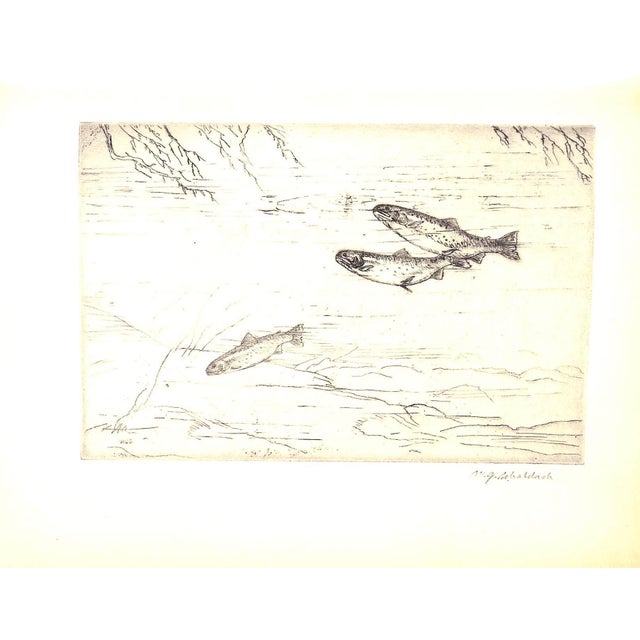 "Fish by Schaldach" 1937 Schaldach, William (Inscribed) For Sale - Image 9 of 12