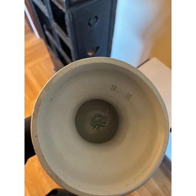 Ceramic RARE Pair Antique V&B Mettlach 16" Relief Tower Steins #168 Medieval Scene For Sale - Image 7 of 11