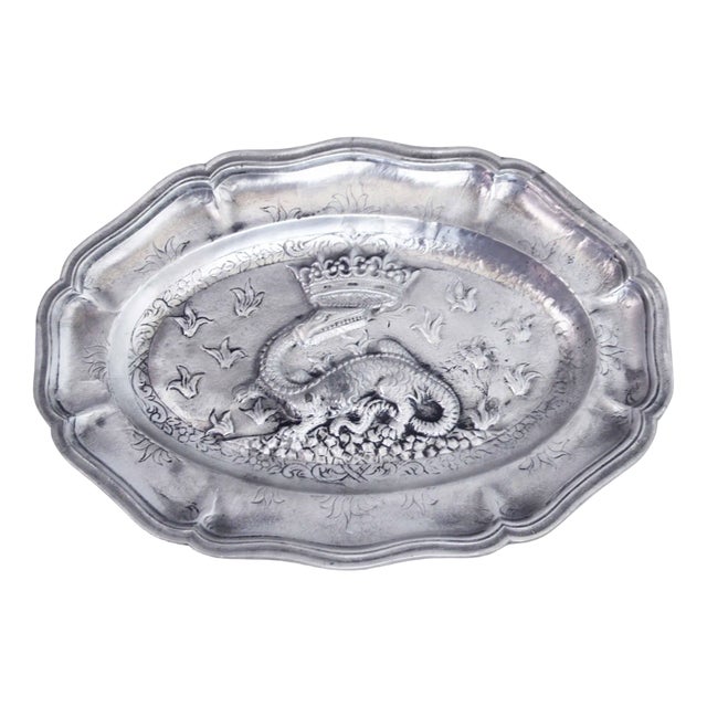 Decorative Dish by François Première, 1960s For Sale