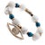 Contemporary Always Protected White Howlite Beaded Evil Eye Bracelet For Sale - Image 3 of 9