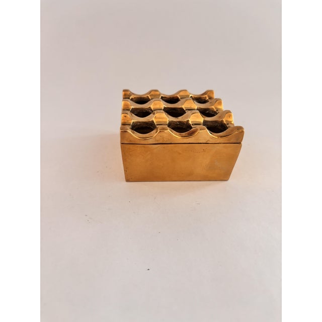 1960s Vintage Ultima Ashtray in Brass by Holger Bäckström and Bo Ljungberg, 1970s For Sale - Image 5 of 12
