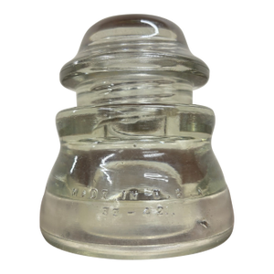 Vintage Hemingray 45 Clear Glass Insulator