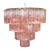 Italian 78 Pink Murano Glasses Tronchi Chandelier, 1990s For Sale