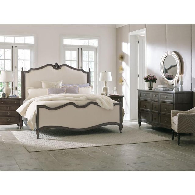 Thomasville Furniture Parisian Upholstered Queen Bed French Country
