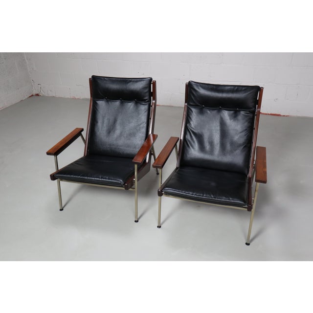 Set of Model 1611 Lounge Chairs by Rob Parry for De Ster Gelderland, 1952 For Sale - Image 11 of 18