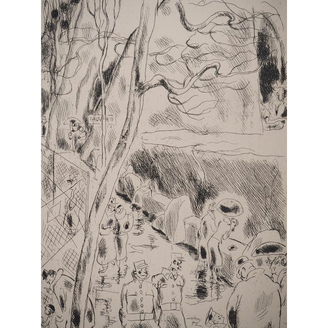 Gus BOFA (1883-1968) The Glory of Paris: Fauverie at the Jardin des Plantes, 1937 Original etching Unsigned Limited to 500...