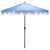 Torsa 9 Ft Crank Umbrella, Baby Blue/Brown Pole For Sale - Image 9 of 9