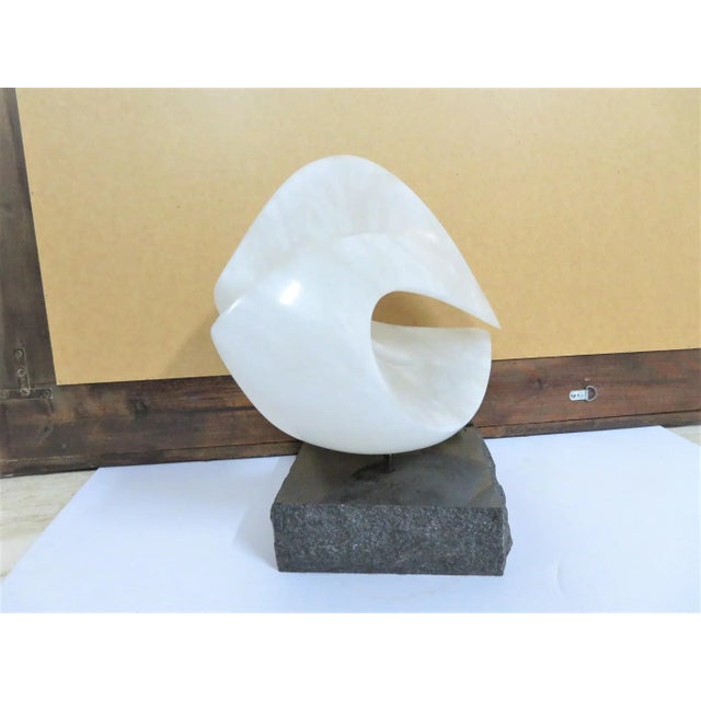 Modern Abstract Carved Alabster Sculpture For Sale In Philadelphia - Image 6 of 8