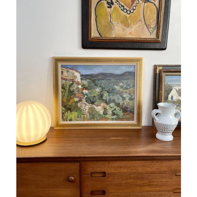 The Valley in Biot Côtes Dazur by Lucien Martial, 1960s For Sale - Image 3 of 18