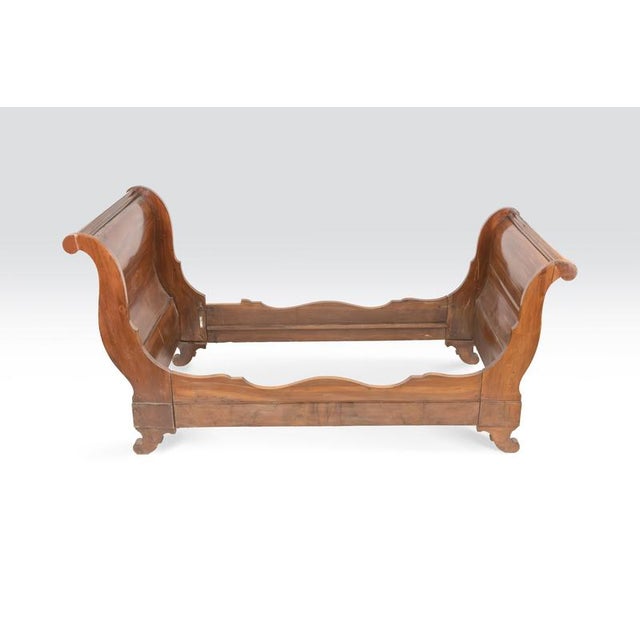 Traditional Vintage Wooden Bed, Italy, Early 20th Century For Sale - Image 3 of 7