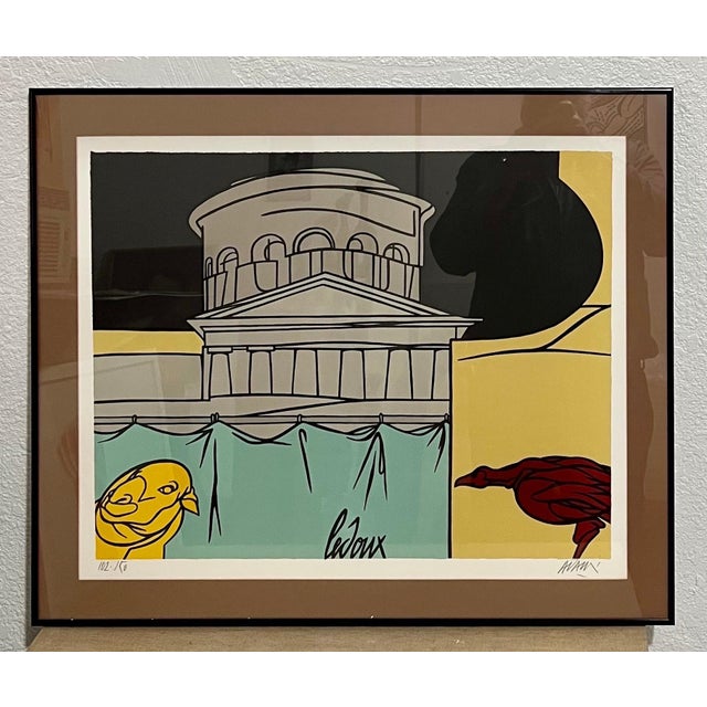 Valerio Adami, Italian Post Modern Pop Art Lithograph Silkscreen Valerio Adami Galerie Maeght, c.1975-1985 For Sale - Image 4 of 12