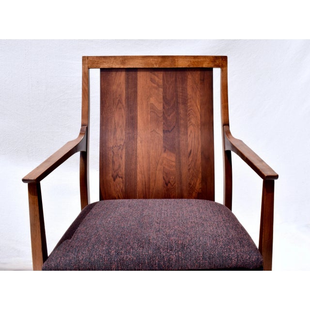 Wood Mid Century Modern Rosewood Walnut Chairs by Lane For Sale - Image 7 of 8
