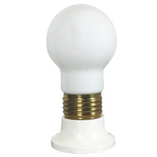 Vintage Italian Giant Glass Bulb Table Light For Sale