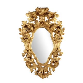 Large Baroque Style Mirror For Sale