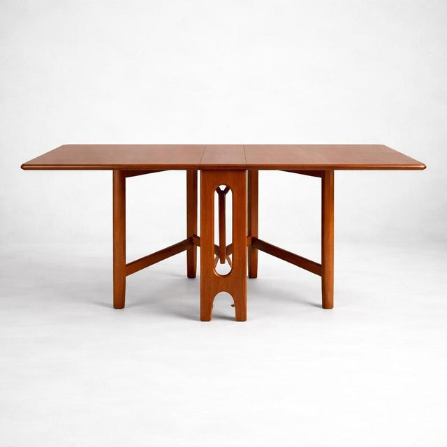 Vintage Teak Compact Drop-Leaf Dining Table from McIntosh For Sale - Image 10 of 10