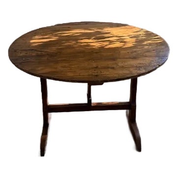 Antique French Vintner"s Wine Tasting Table For Sale