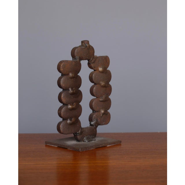 Abstract Sculpture in Iron from Theo Niermeyer, 1970s For Sale - Image 6 of 8