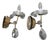 Czech Palace Wall Sconces in Jablonec Crystal Glass, 1970s, Set of 2 For Sale