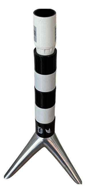 Porcelain Rocket Shape Lamp Base by Deshoulières, 2010s