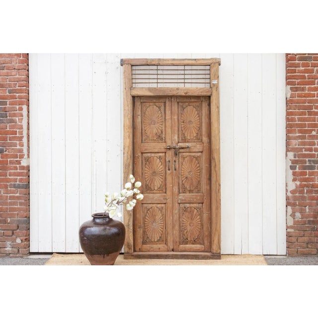Tall Antique Indo-Portuguese Entrance Door For Sale - Image 10 of 10