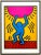 Keith Haring Estate Vintage 1989 Lithograph Print Framed Pop Art Poster " International Youth Year " 1985 For Sale - Image 13 of 13