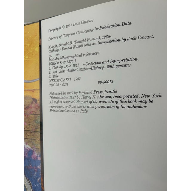 White Vintage Coffee Table Book-Chihuly: Vol 1, 1968-1996 by Donald Kuspit, 1997 For Sale - Image 8 of 8