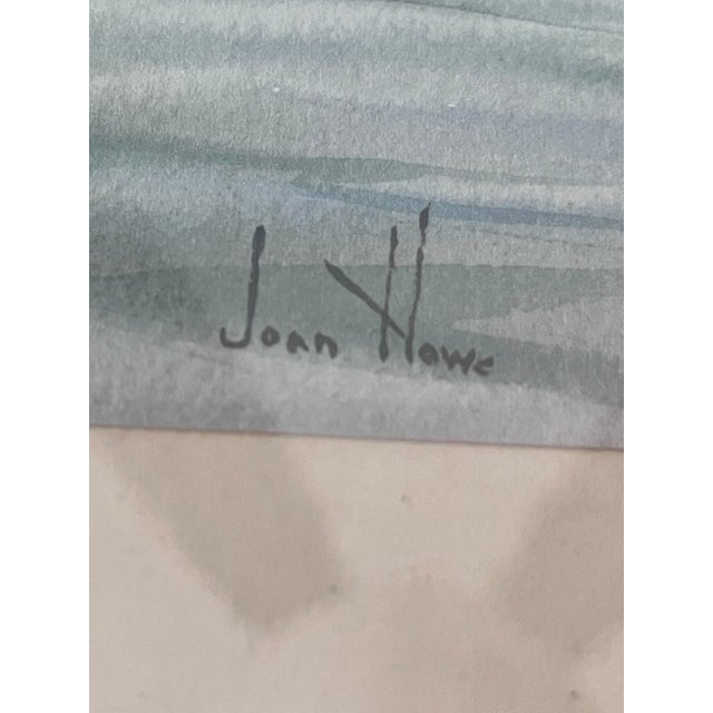 1970s Sundown by Joan Howe Original, Watercolor, Painting , Framed and Signed For Sale In West Palm - Image 6 of 7