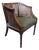 Mid Century Hickory Furniture Mahogany and Caned Club Chair For Sale