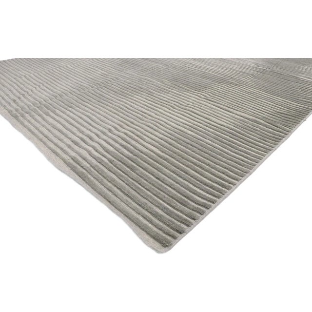 Tribal Modern Vintage Moroccan Style High-Low Rug - 07'11 X 10'02 For Sale - Image 3 of 10