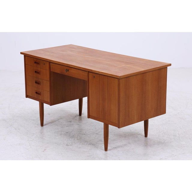 Vintage Danish Teak Desk, 1960s For Sale - Image 15 of 16
