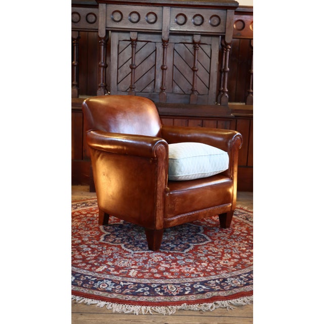 Burlington Library Club Fireside Armchair in Leather from Laura Ashley, 2010s For Sale - Image 13 of 18