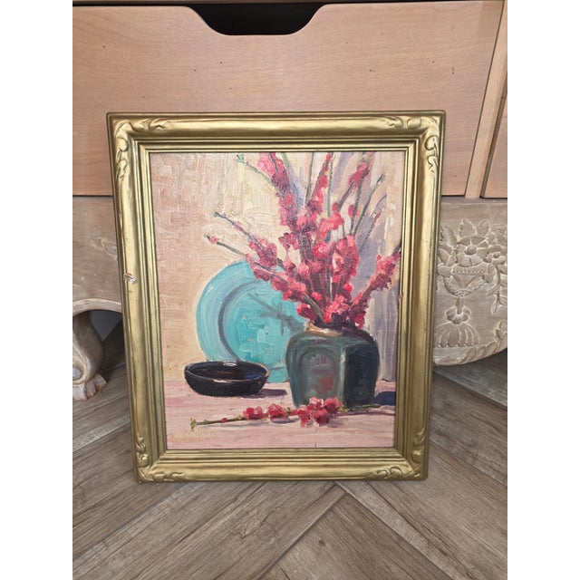 Paint Early 20th C Impressionist Still Life Painting For Sale - Image 7 of 10