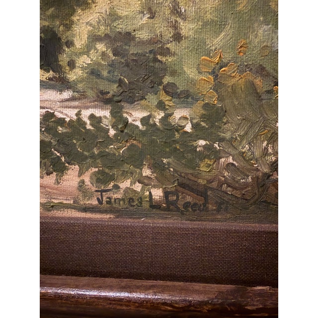 A striking original acrylic on canvas painting by James L. Reed, signed and dated ’71. Dating to 1971, this one-of-a-kind...