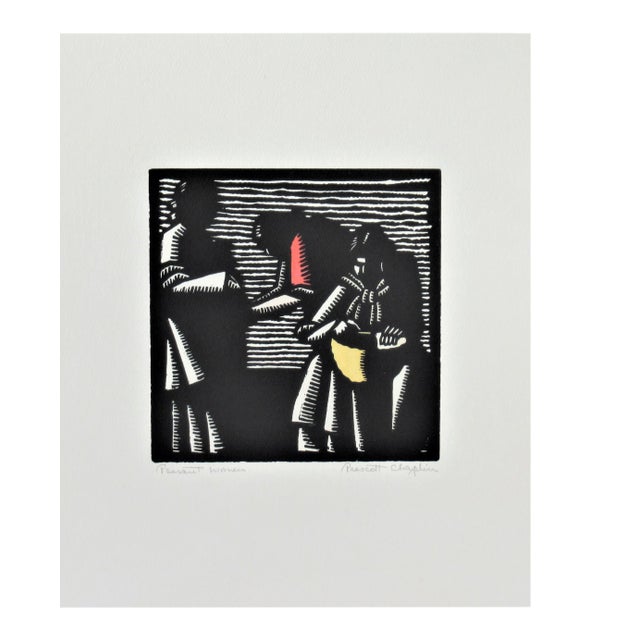 Prescott Chaplin, "Peasant Women" from the suite "Mexicana" For Sale