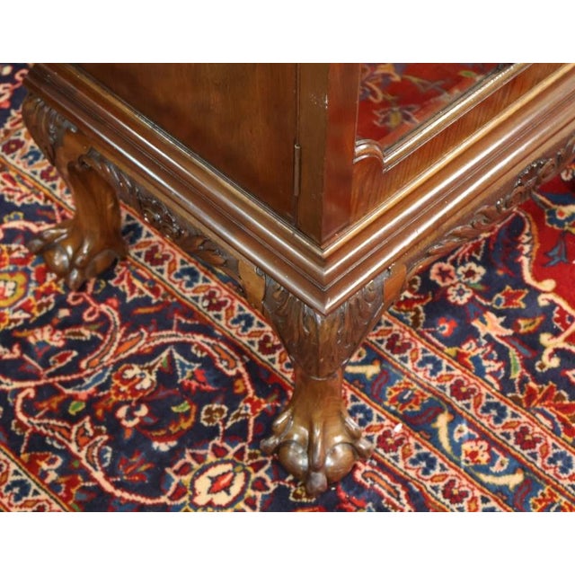 1900-1909 Exceptional Mahogany Waring & Gillow Antique Display Case Bookcase Circa 1900 For Sale - Image 12 of 18
