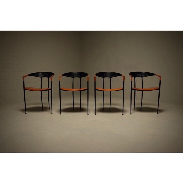 Vintage Dining Chairs by Tetide, Italy, 1980s, Set of 4 For Sale - Image 6 of 13