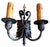 Mediterranean 1920 Mediterranean Inspired Sconces, Iron and Brass With Original Old Paints - a Pair For Sale - Image 3 of 6