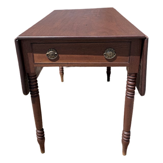 19th Century English Mahogany Drop-Leaf Pembroke Table, Circa 1850–1870 For Sale
