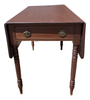 19th Century English Mahogany Drop-Leaf Pembroke Table, Circa 1850–1870