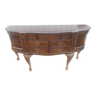Gorgeous Vintage Hand Carved Buffet / Sideboard / Server For Sale
