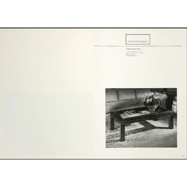 Bernhard Rohne Acid Etched Brass Coffee Table for Mastercraft For Sale - Image 12 of 12