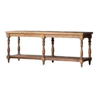Large Pine Worktable by Adoorne For Sale