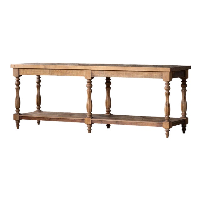 Large Pine Worktable by Adoorne For Sale