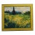F. Vidal - Cypress and Wheat Field Landscape, Oil on Canvas For Sale