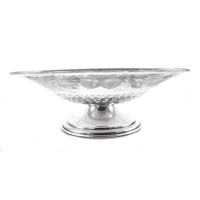 1910s Hawkes Sterling Candlesticks and Bowl For Sale - Image 5 of 13