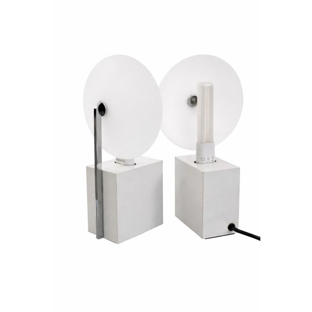 Metal Model 10606 Lamps by Sabine Charoy, 1981, Set of 2 For Sale - Image 7 of 7