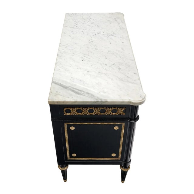 Black Louis XVI Style French Chest For Sale - Image 8 of 9