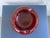 Large Handblown Ruby Red Controlled Bubble Glass Ashtray / Art Glass Catchall Bowl For Sale In Orlando - Image 6 of 8